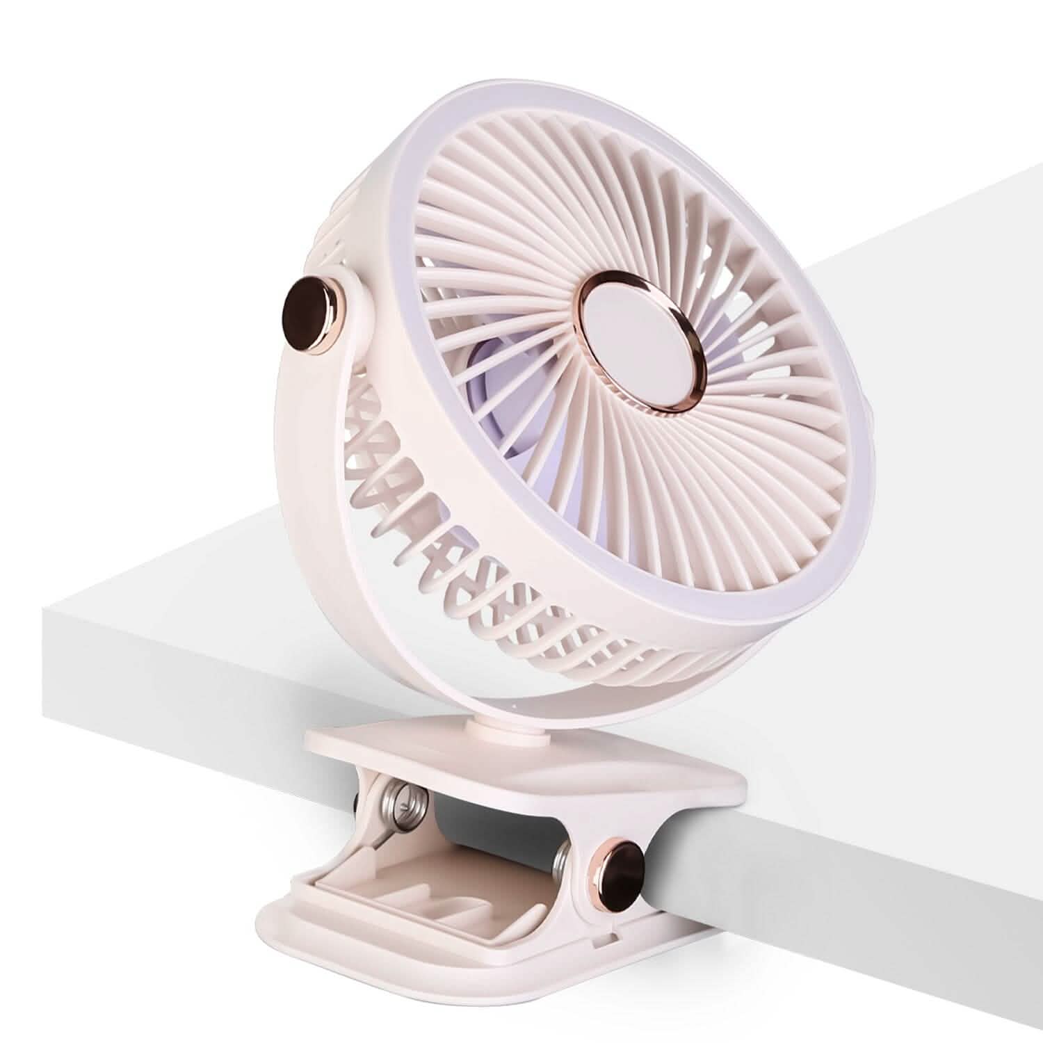 Portable Quiet Rechargeable Clip-On Fan