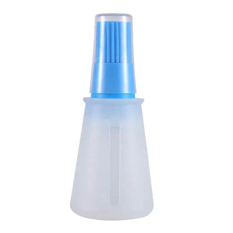 Portable Silicone Oil Bottle with Brush