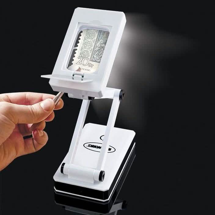 Lampe LED portable ultra-lumineuse avec loupe 3X