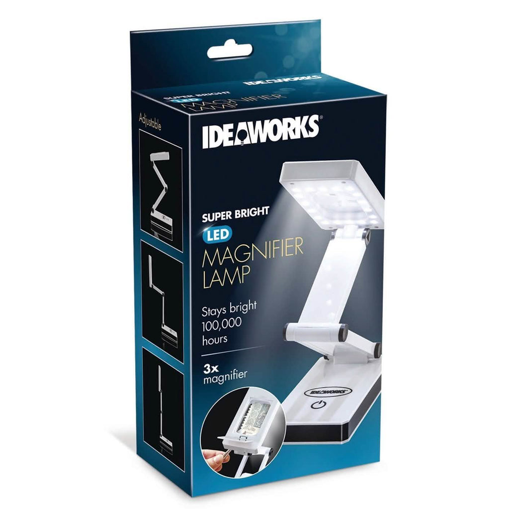 Lampe LED portable ultra-lumineuse avec loupe 3X