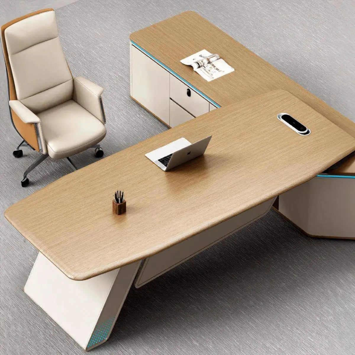 Ellis · Modern Executive L-Shaped Desk