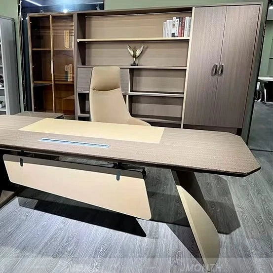 Hartwell · Modern Office Shelves w/ Lighting & Storage