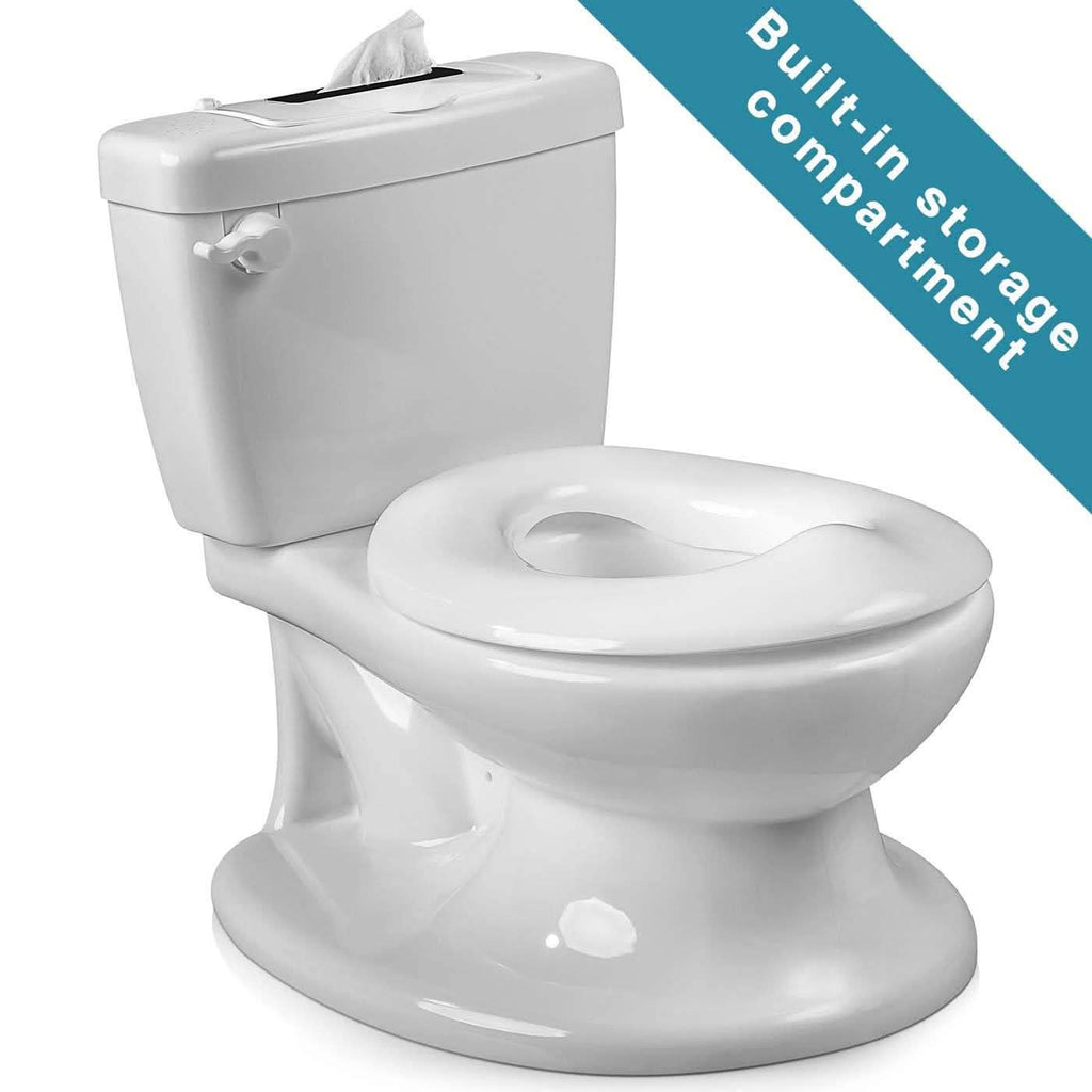 Chaise de toilette d'apprentissage de la propreté pour tout-petit avec pot amovible et distributeur de lingettes