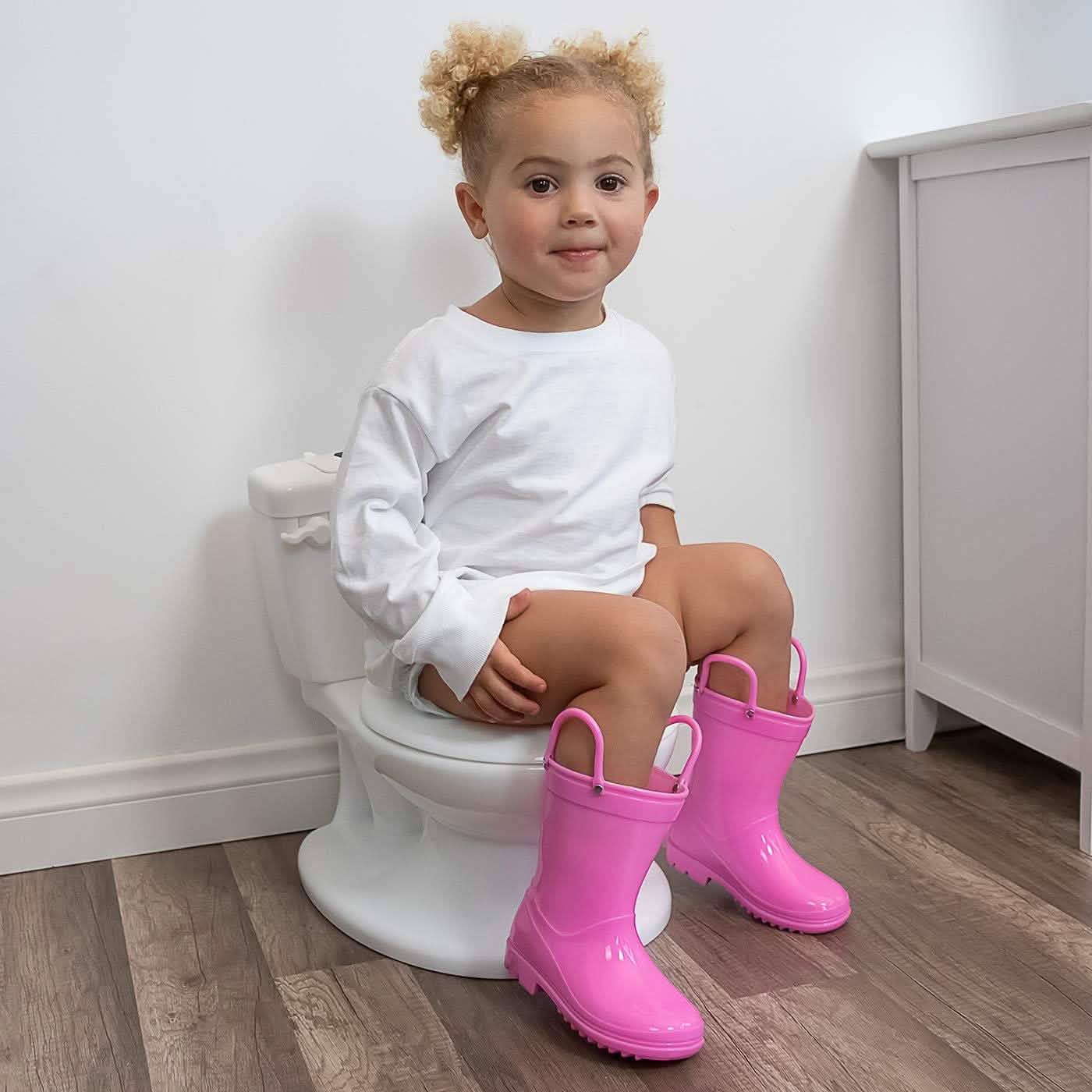 Chaise de toilette d'apprentissage de la propreté pour tout-petit avec pot amovible et distributeur de lingettes