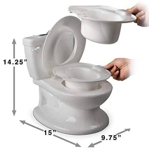 Chaise de toilette d'apprentissage de la propreté pour tout-petit avec pot amovible et distributeur de lingettes
