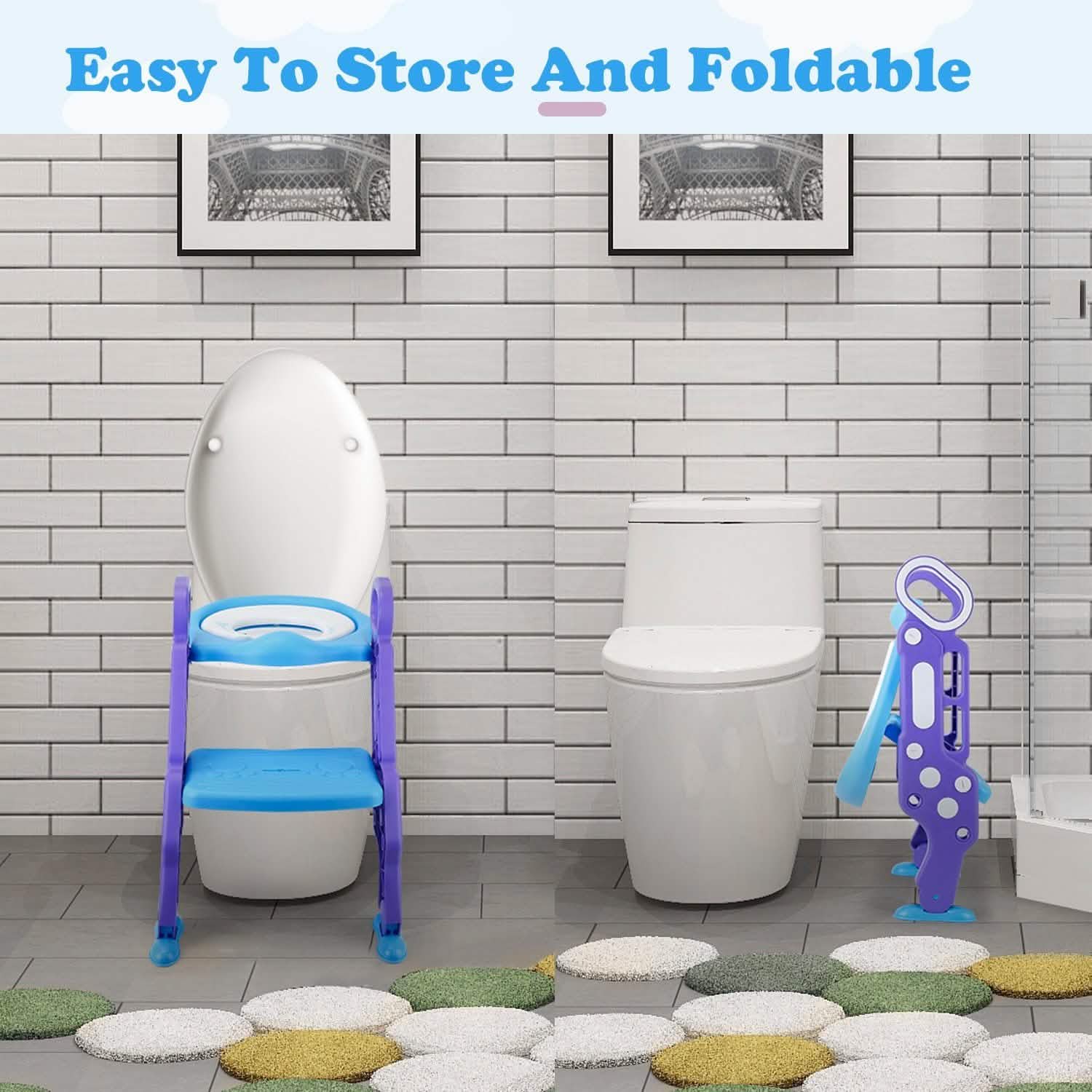 Potty Training Toilet Seat with Steps