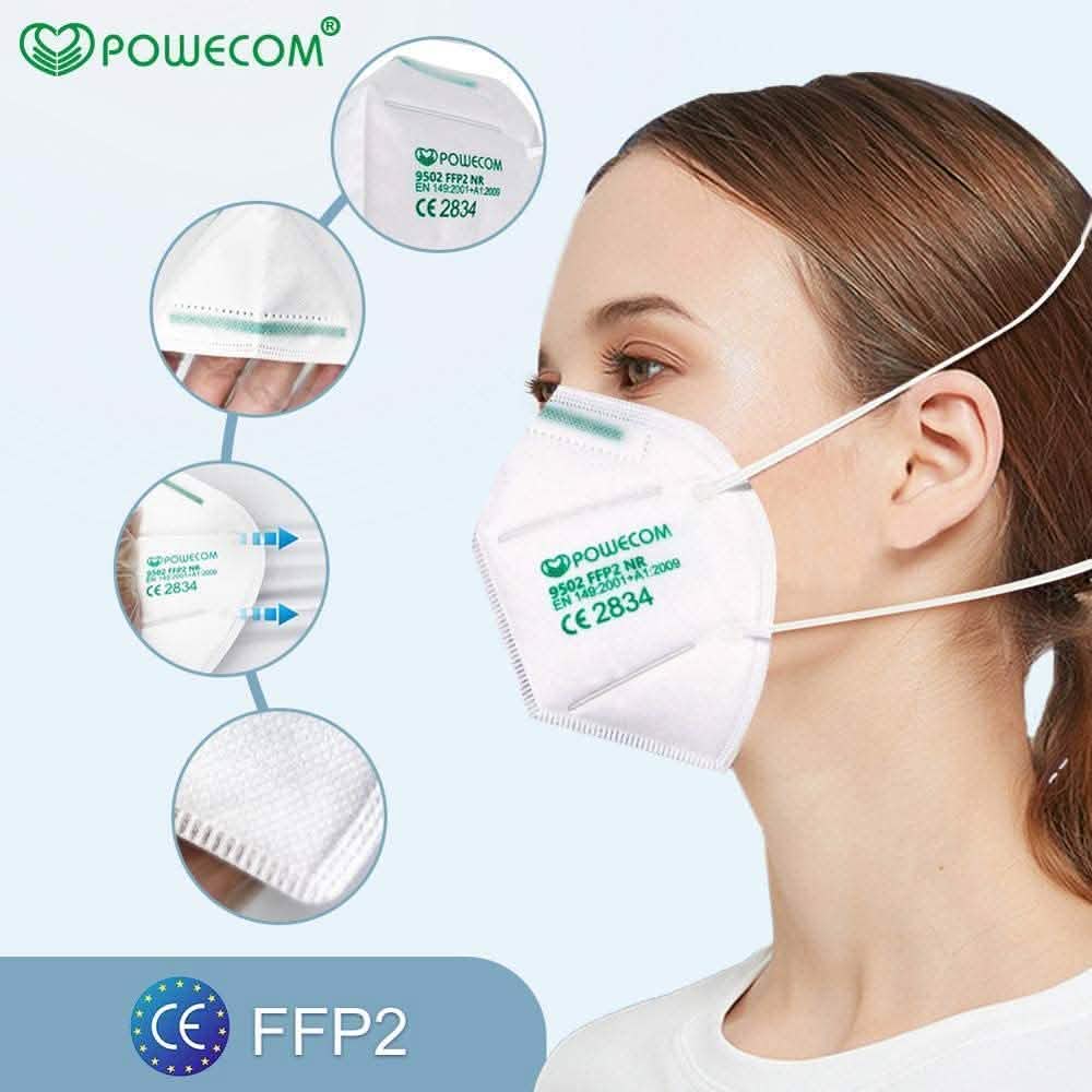 Powecom FFP2 保護用フェイスマスク