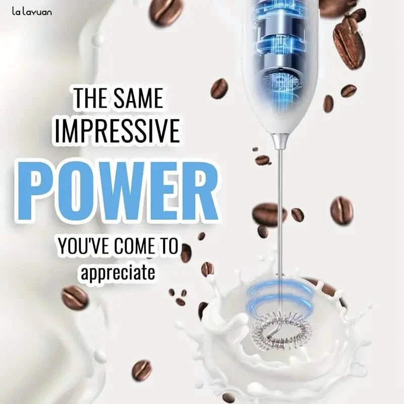 Mousseur à lait électrique puissant en acier inoxydable pour boissons