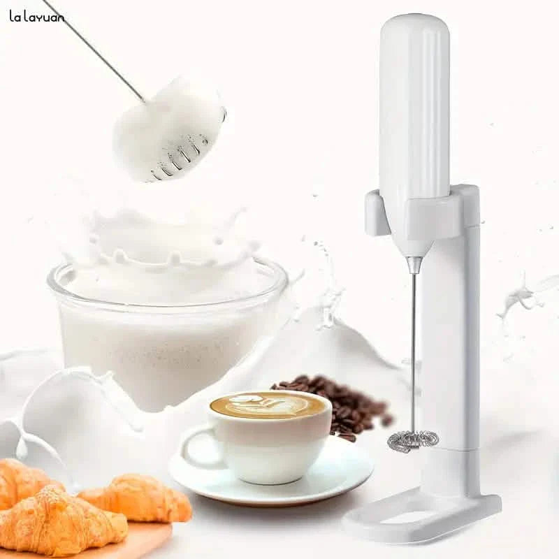 Mousseur à lait électrique puissant en acier inoxydable pour boissons