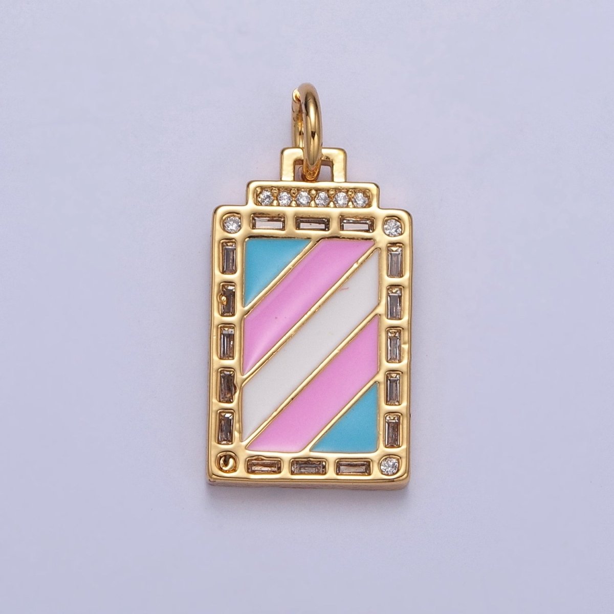 Pride Flag Charm LGBTQ Pendant 14k Gold Filled Tag Charm Trans Gay Pansexual Nonbinary Non Binary Bisexual Asexual E-752~E-757