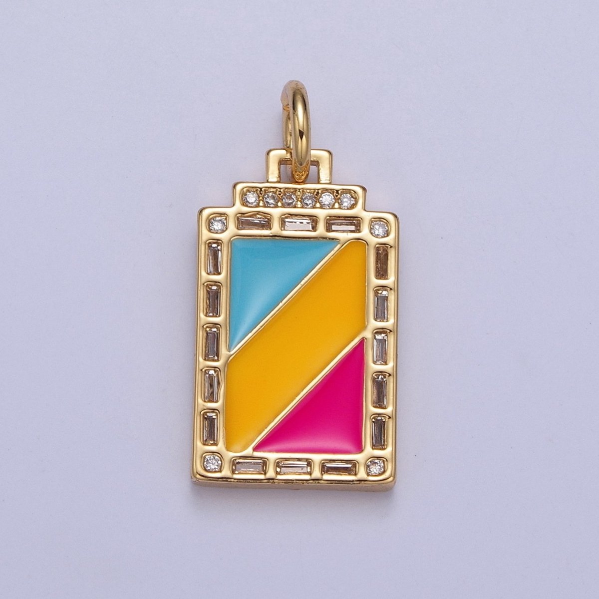 Pride Flag Charm LGBTQ Pendant 14k Gold Filled Tag Charm Trans Gay Pansexual Nonbinary Non Binary Bisexual Asexual E-752~E-757