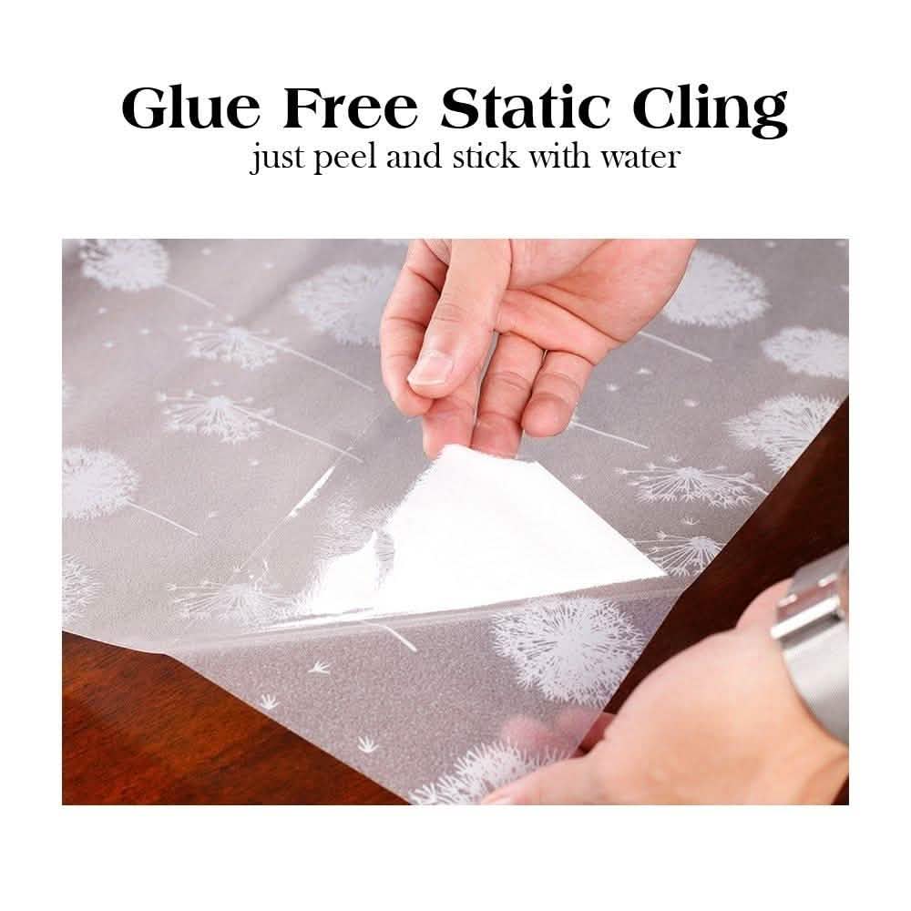Privacy Window Film Sun Blocking Non-Adhesive Anti UV Window Sticker - Assorted Styles
