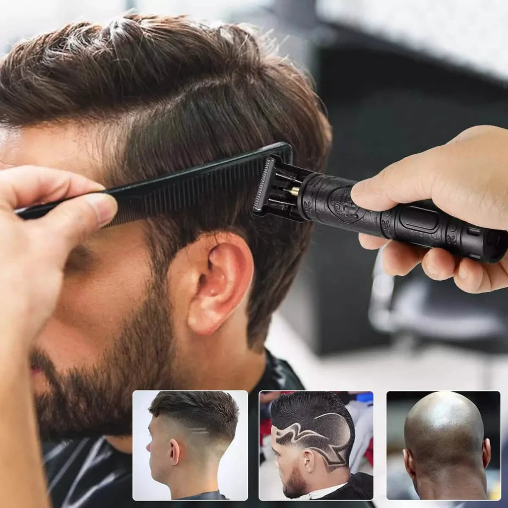 Pro Zero Gapped Cordless T-Outliner Hair Clipper Electric Trimmer Kit Wireless