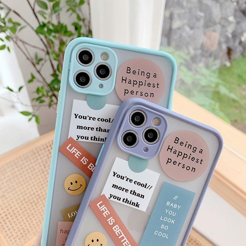 Cute Label Words iPhone Case