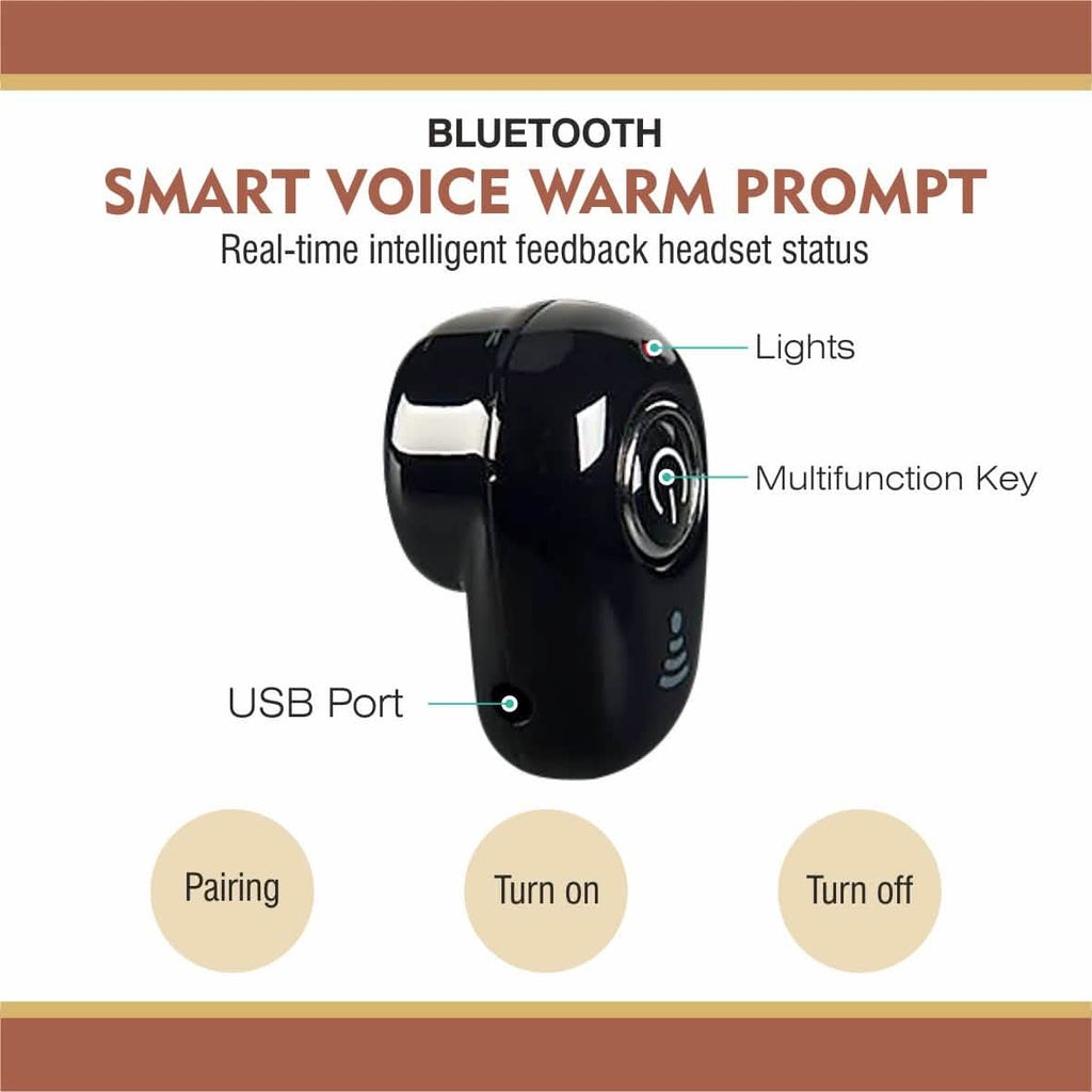 Professional Mini Invisible Wireless Bluetooth 10.0 Stereo In-Ear Earbud