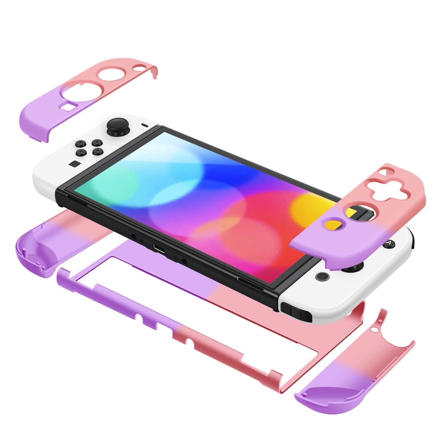 Protective Shell Cover Hard Dockable Case Fit for Nintendo Switch OLED