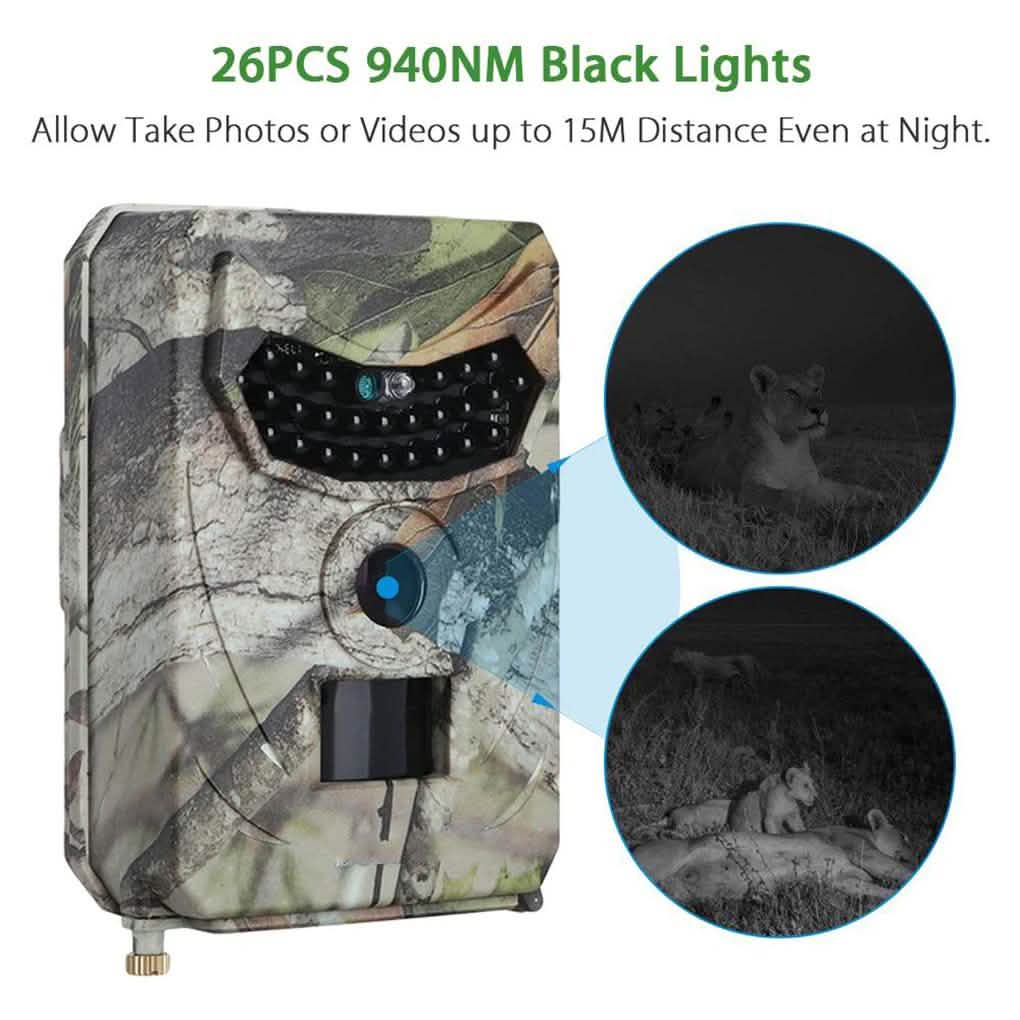防護型野生動物カメラ ナイトビジョン トレイル IP65 ワイヤレス
