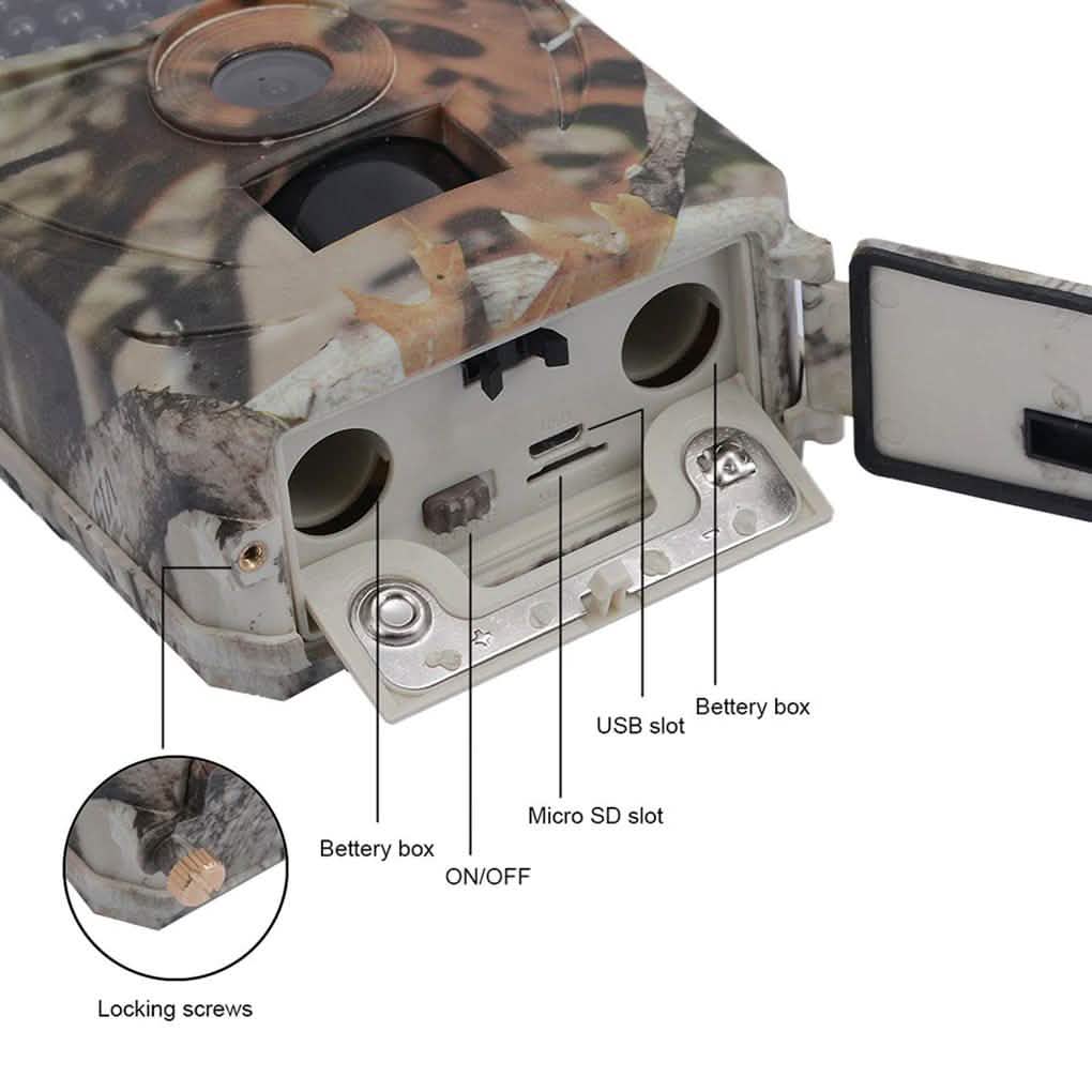 防護型野生動物カメラ ナイトビジョン トレイル IP65 ワイヤレス