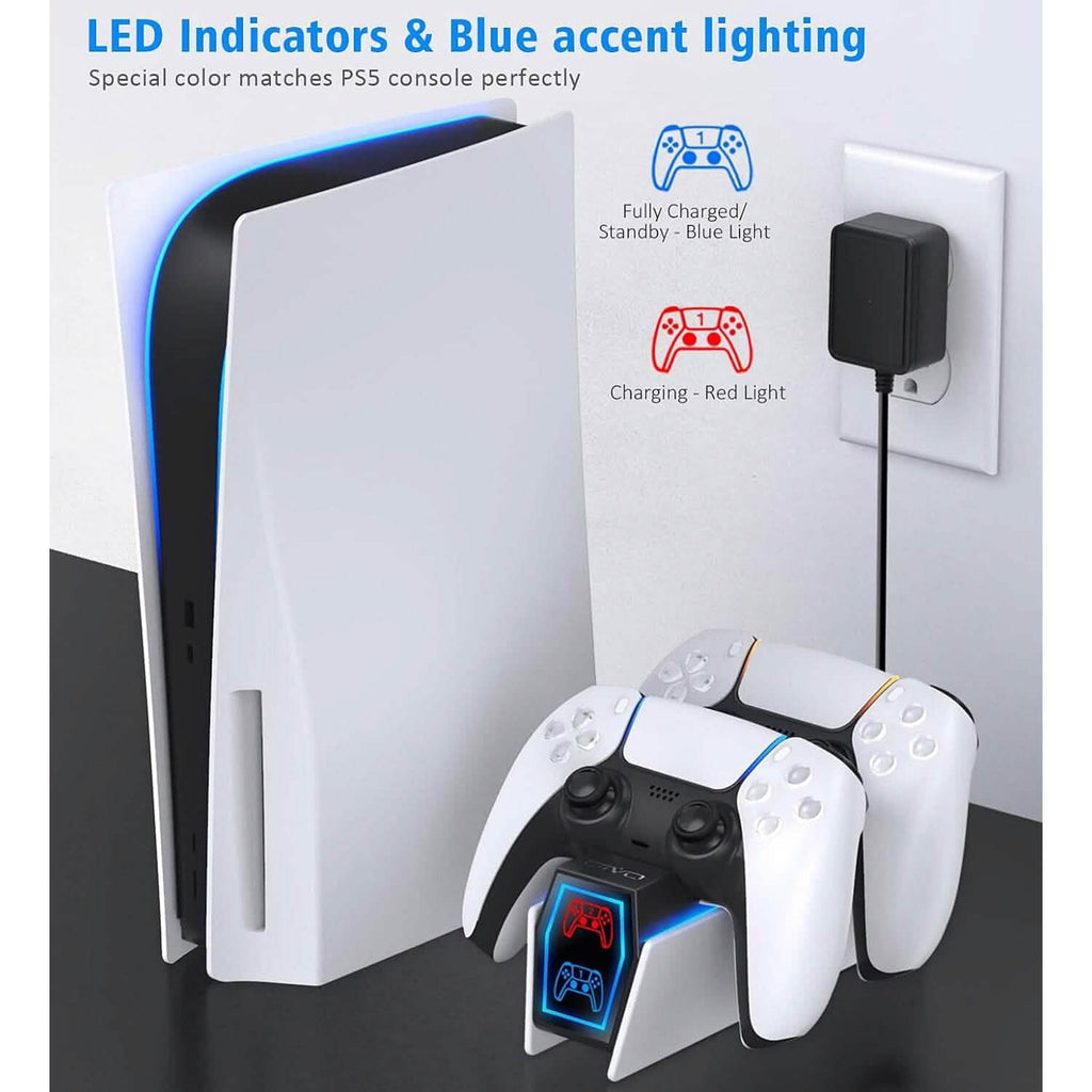 PS5 Controller Charger Station with Fast Charging AC Adapter 5V/3A  (Refurbished)