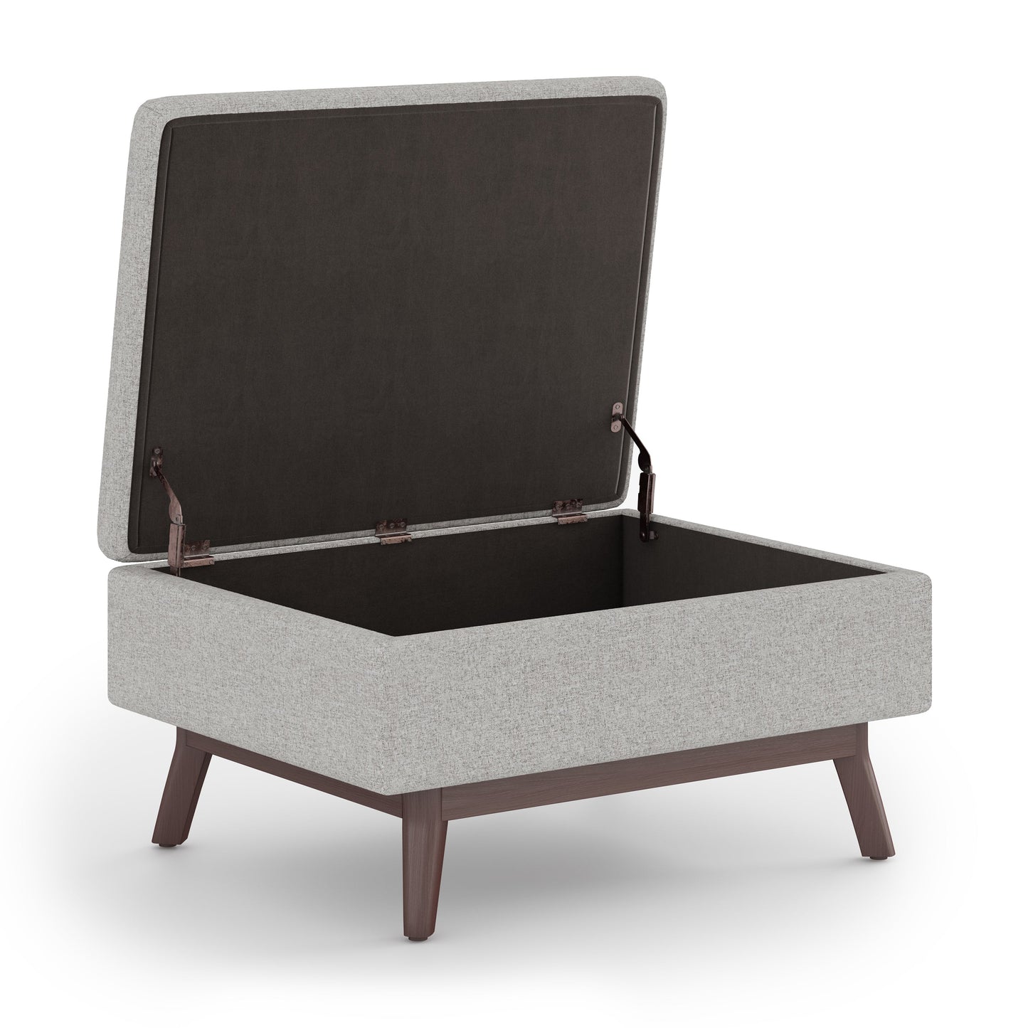 Owen 34 Inch Wide Coffee Table Storage Ottoman in Cloud