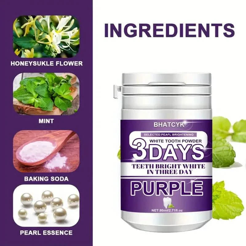 Purple Teeth Cleaning Powder