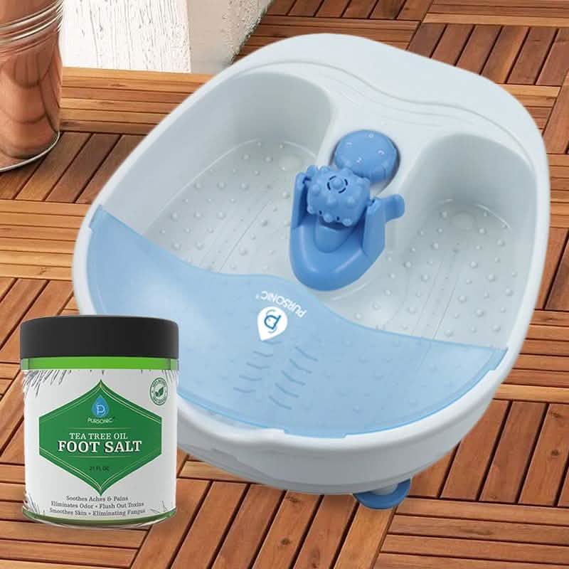 Spa de pieds massant Pursonic et bain de pieds à l'huile d'arbre à thé