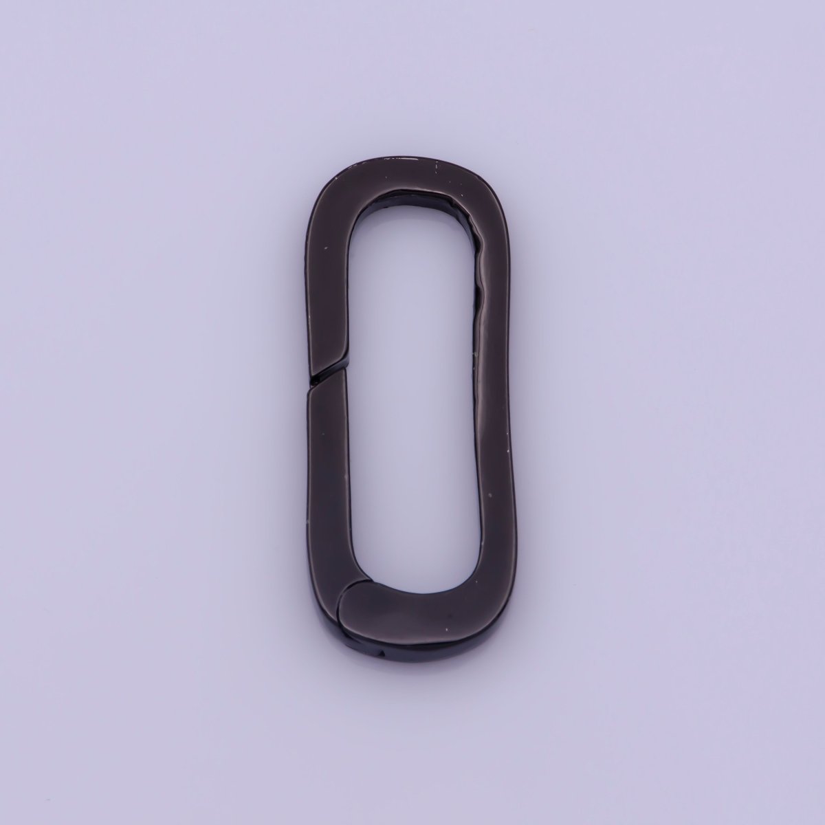 Push in Gate Lock Oval Jewelry Clasp Charm Holder Black Push Gate Clasp, Spring Gate Clasp WHOLESALE Supply L-550
