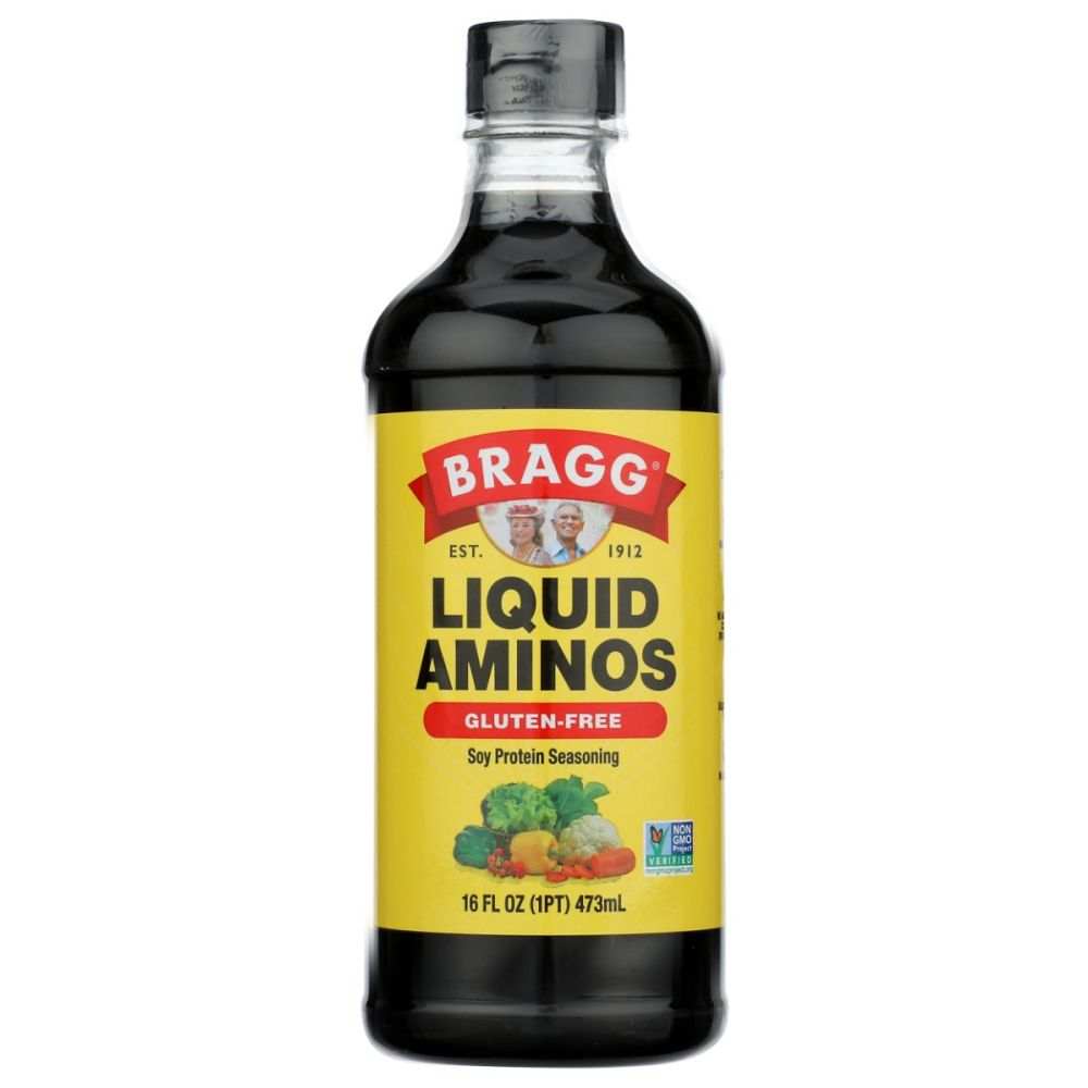 BRAGG Liquid Aminos - Authentic Soy Seasoning| Flavorful Meals| 16oz