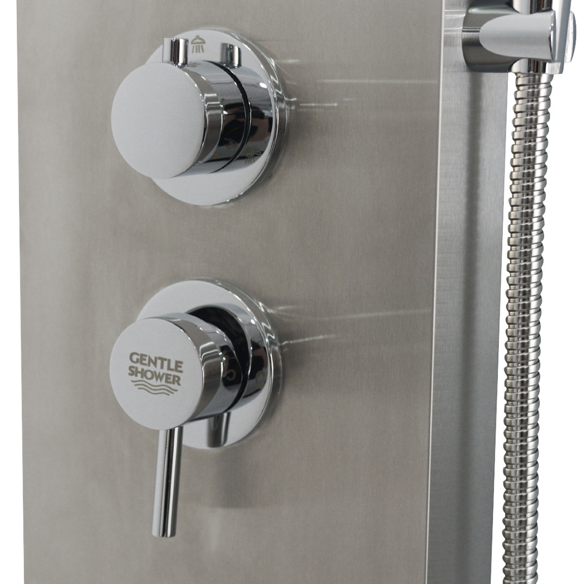 57 Inch Stainless Steel Rainfall Shower Panel