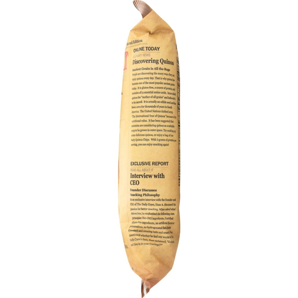THE DAILY CRAVE: Quinoa Chips Himalayan Pink Salt, 4.25 oz