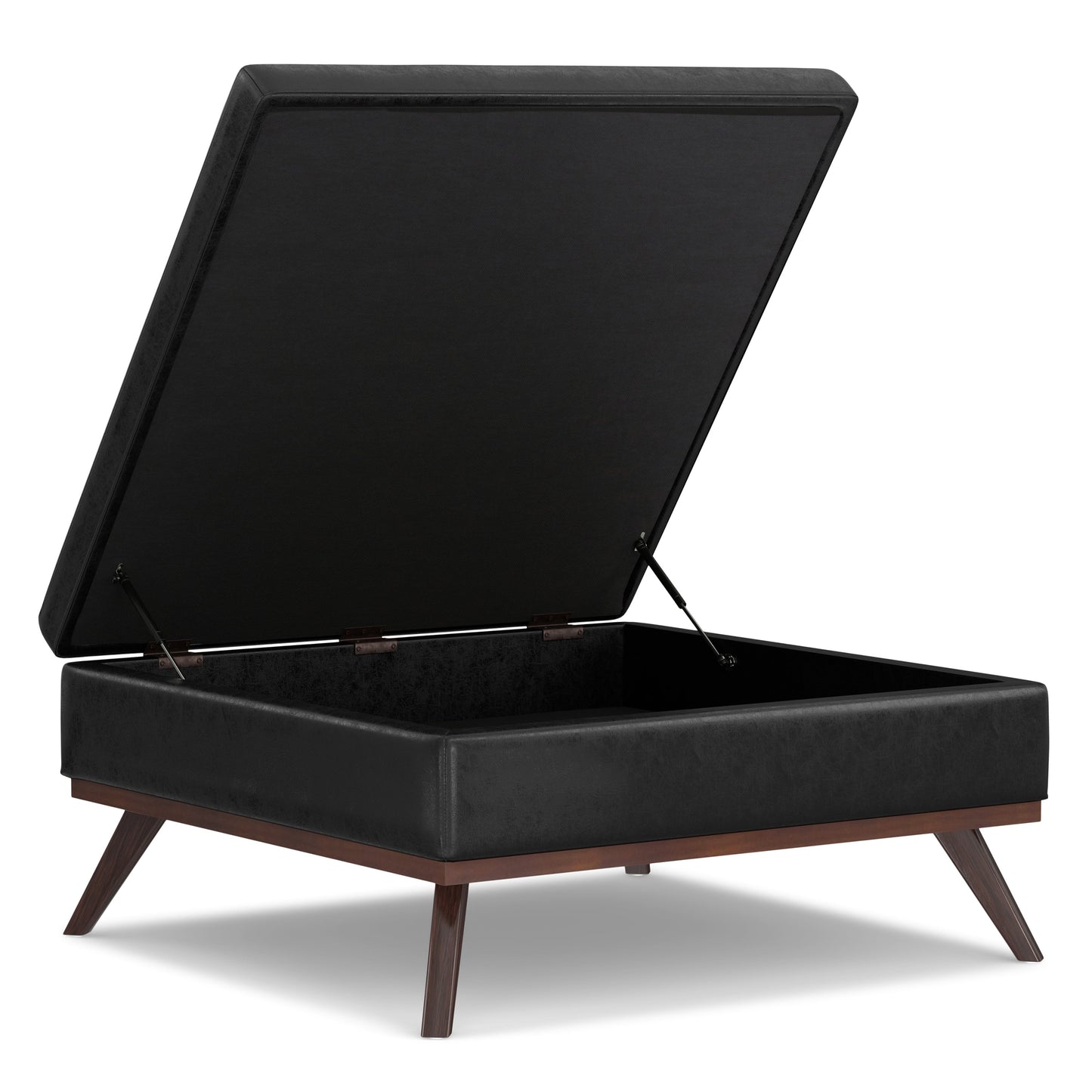 Owen 40 Inch Wide XL Square Coffee Table Storage Ottoman