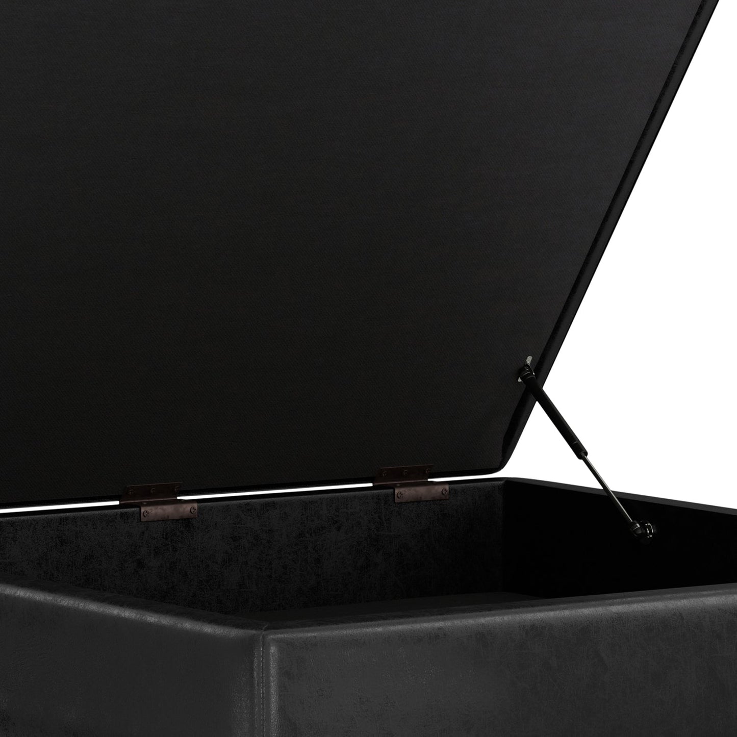 Owen 40 Inch Wide XL Square Coffee Table Storage Ottoman