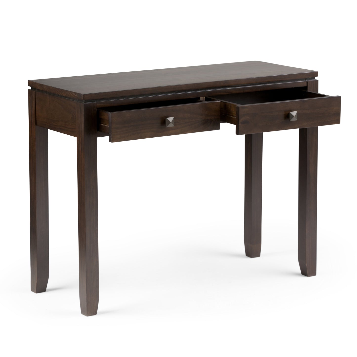 Cosmopolitan 38 Inch Wide Solid Wood Console Sofa Table in Mahogany