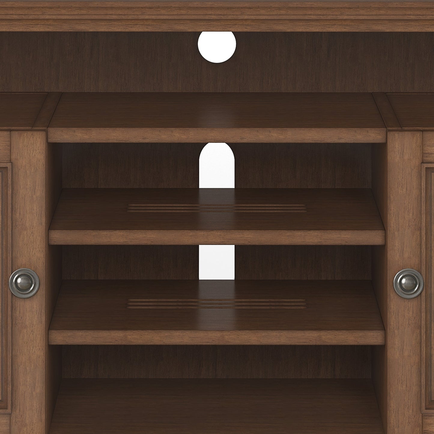 Amherst 54 Inch Wide Solid Wood TV Stand in Rustic