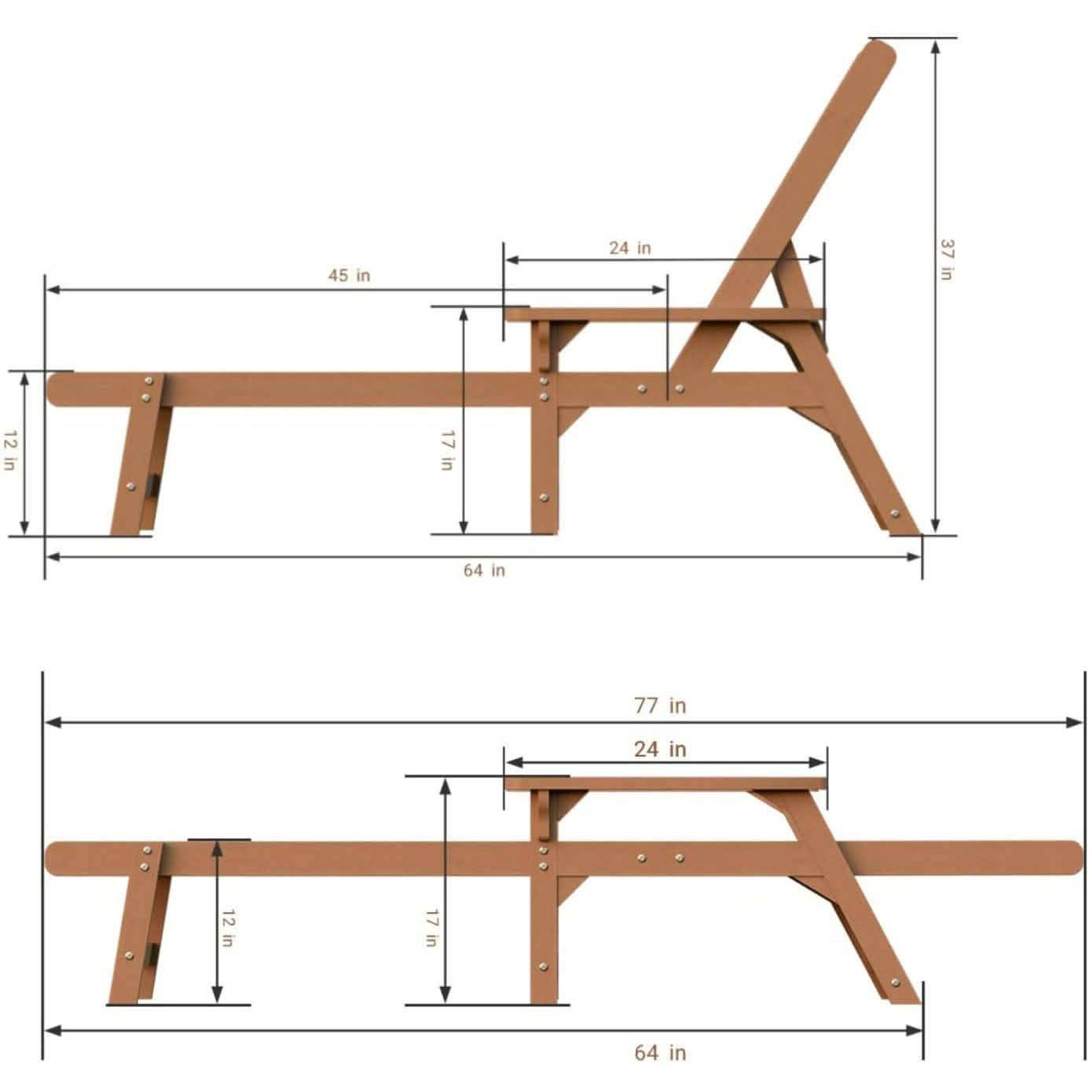 QOMOTOP Chaise Lounge Outdoor
