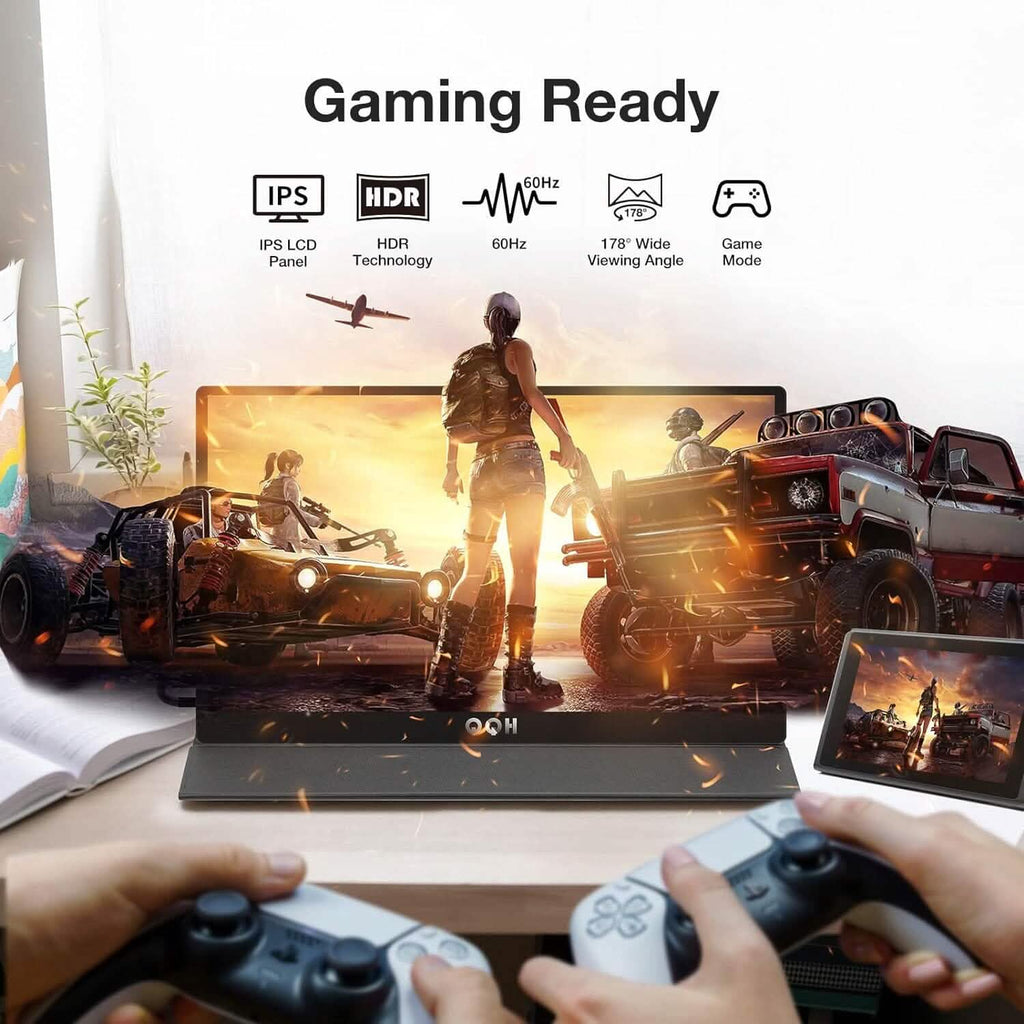 QQH 15.6インチ 1080P IPS ポータブルモニター（リファービッシュ品）