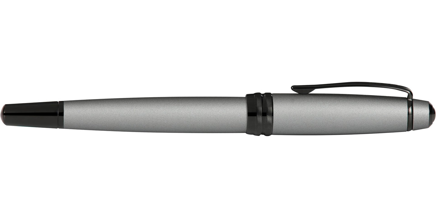 Bailey™ Matte Gray Lacquer Rollerball Pen