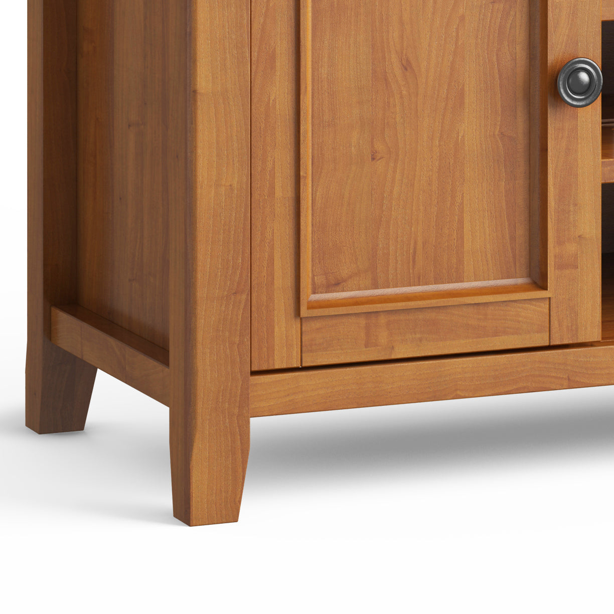 Amherst 54 Inch Wide Solid Wood TV Stand in Light Golden