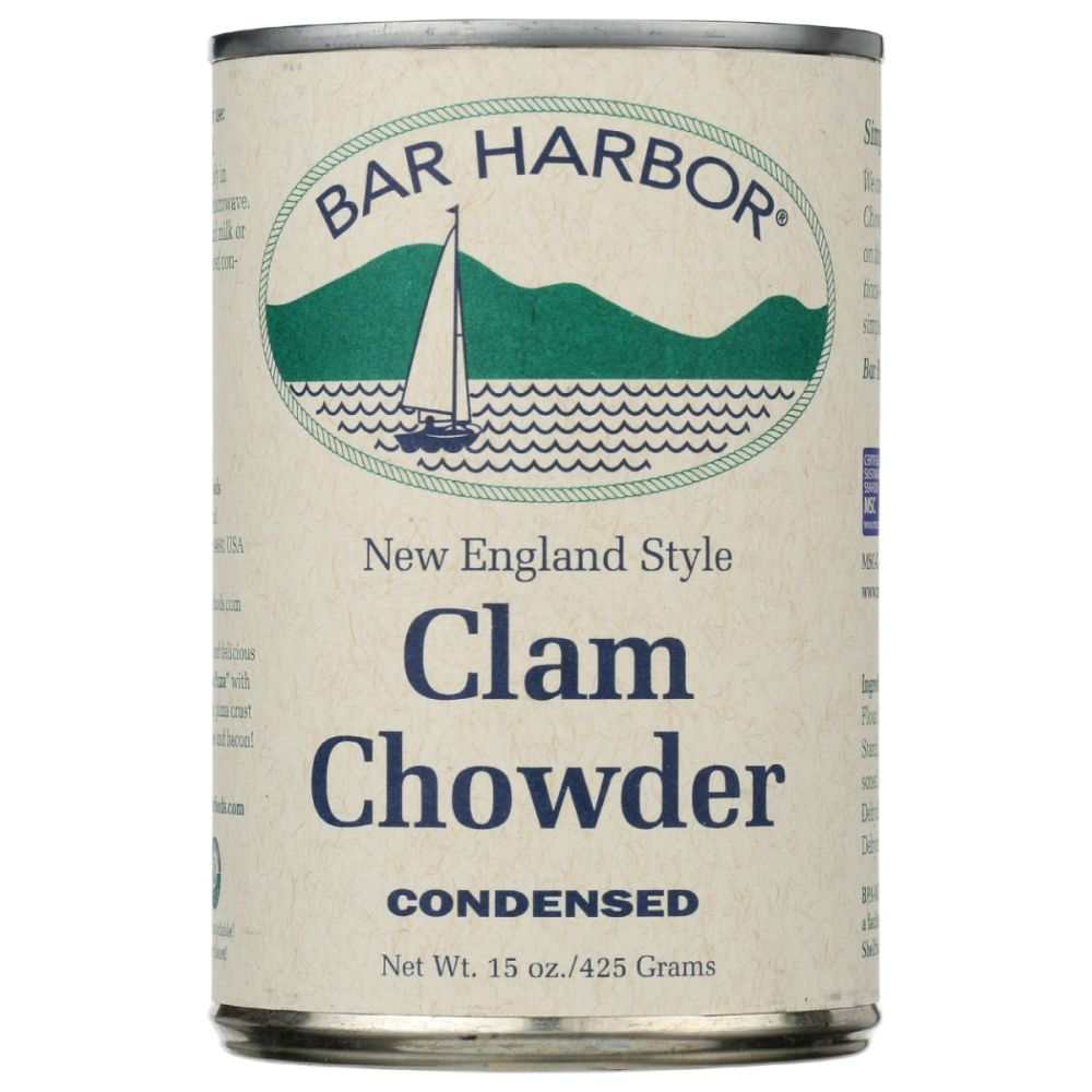 BAR HARBOR New England Clam Chowder Condensed-15oz|Tasty, Ready-to-Use