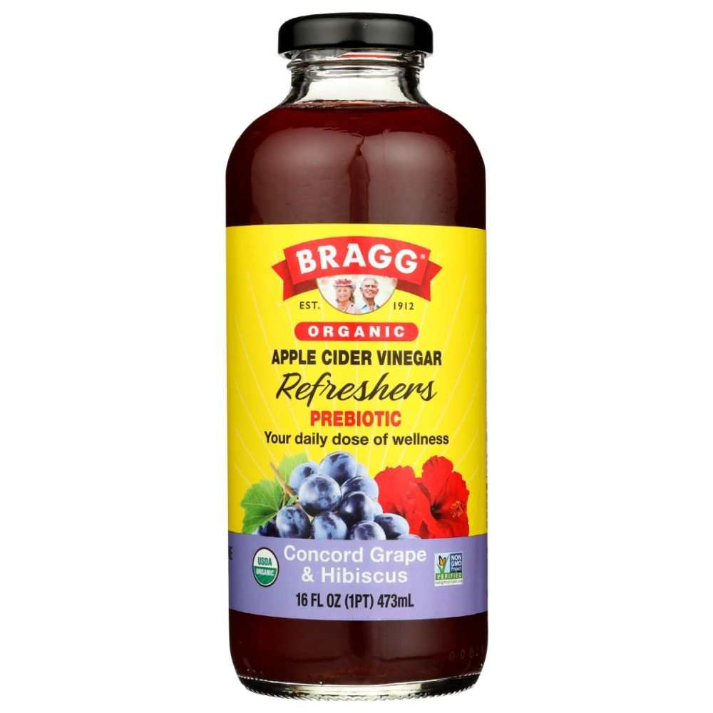 BRAGG: ACV Refreshers Concord Grape and Hibiscus, 16 fo
