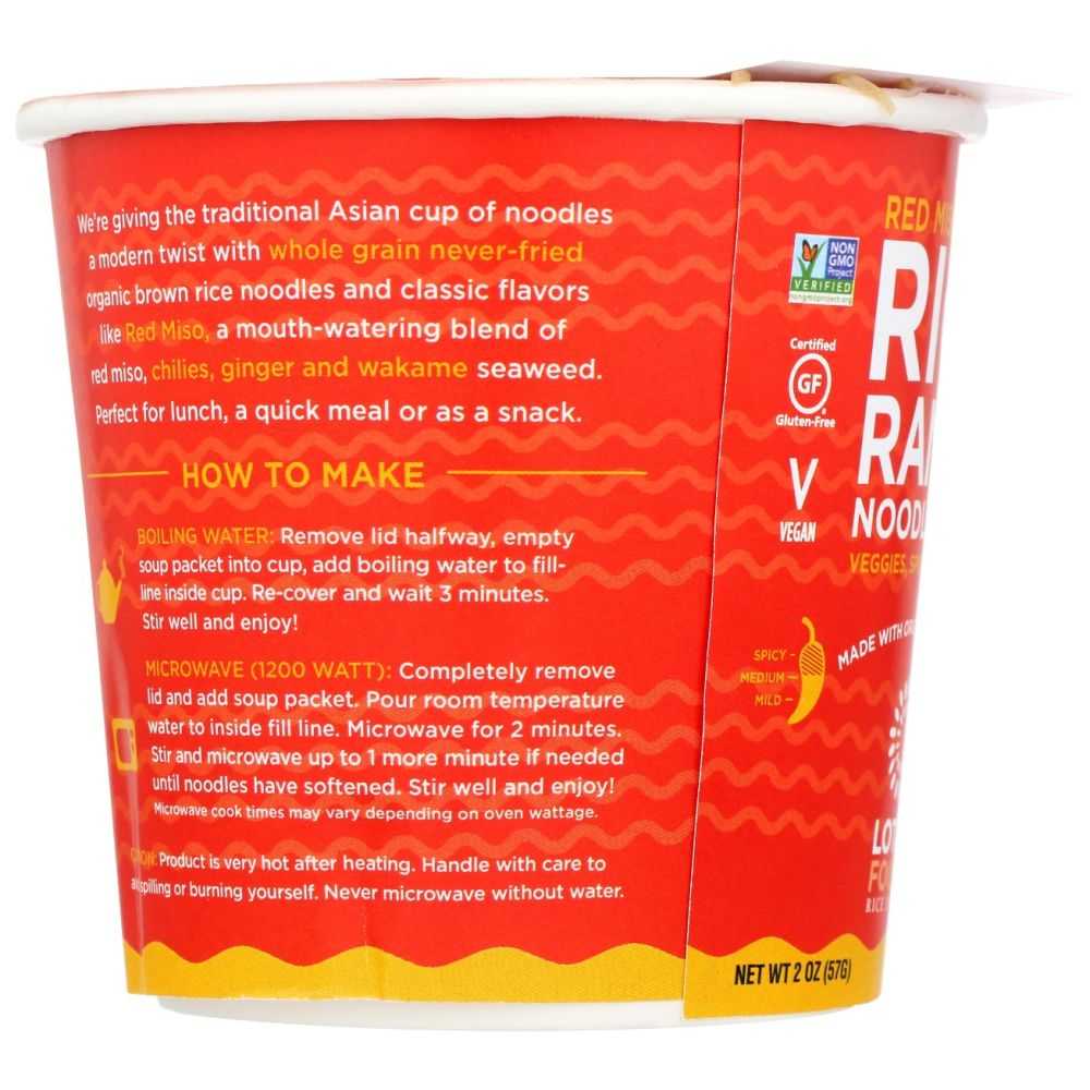 LOTUS FOODS: Red Miso Rice Ramen Noodle Soup, 2 oz