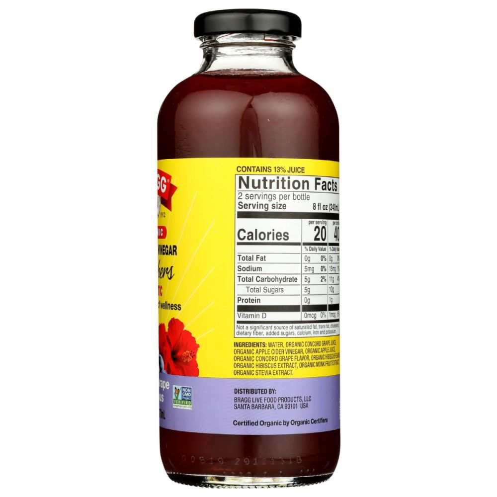 BRAGG: ACV Refreshers Concord Grape and Hibiscus, 16 fo