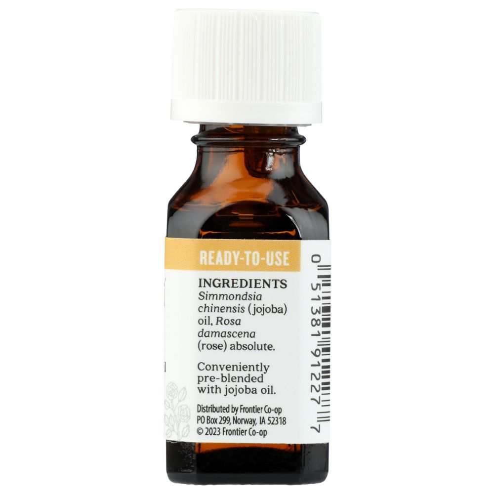AURA CACIA: Rose Absolute In Jojoba Oil, 0.5 oz