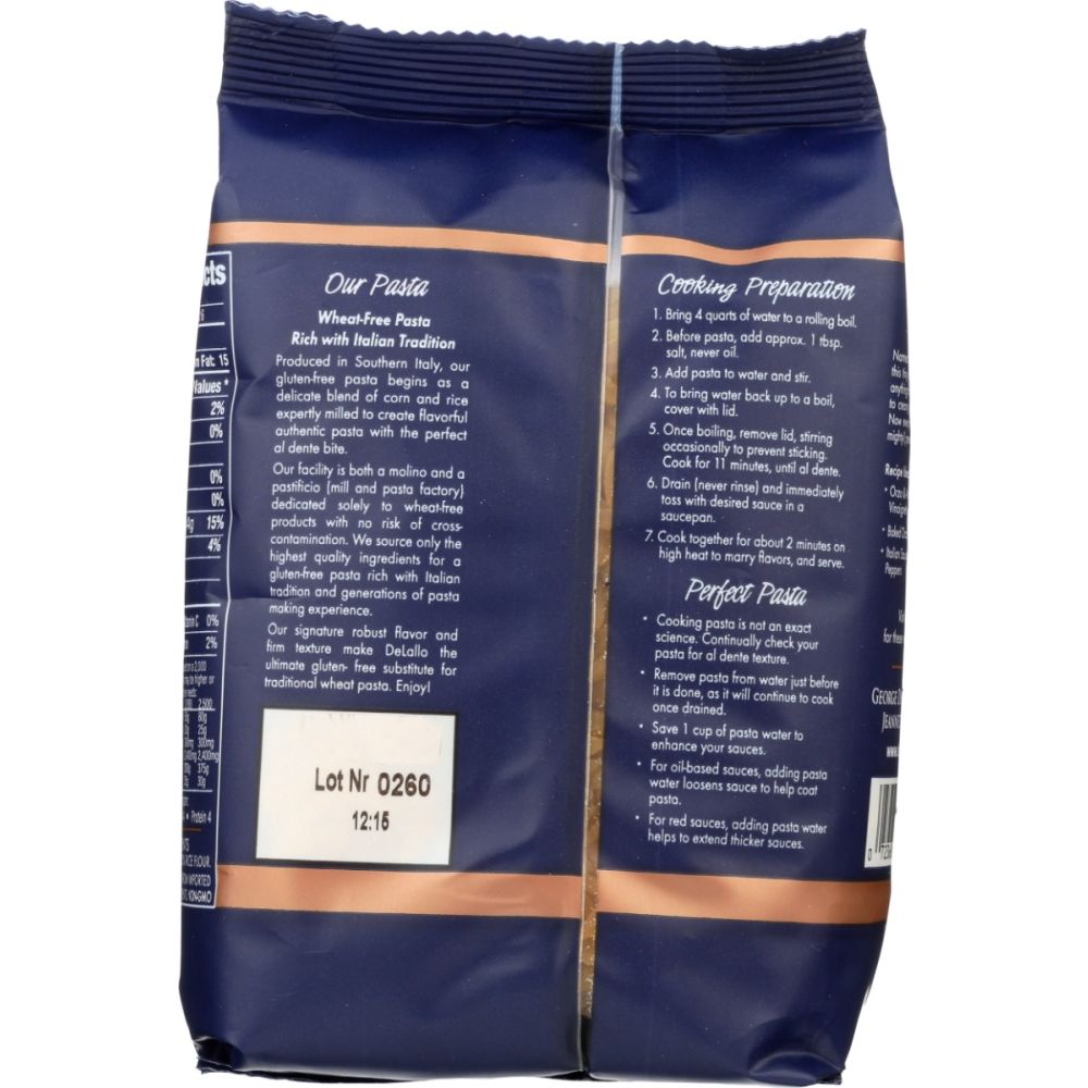 DELALLO: Gluten Free Orzo Corn and Rice Pasta, 12 oz