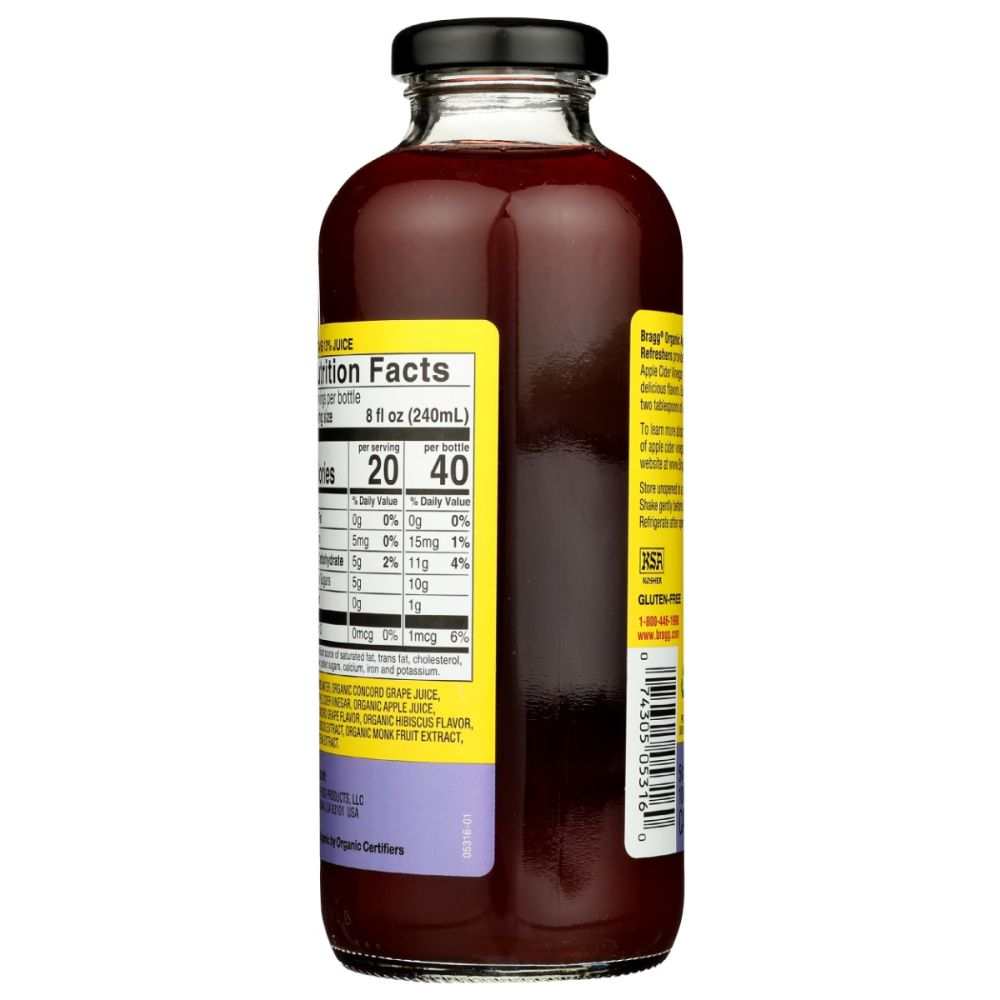 BRAGG: ACV Refreshers Concord Grape and Hibiscus, 16 fo