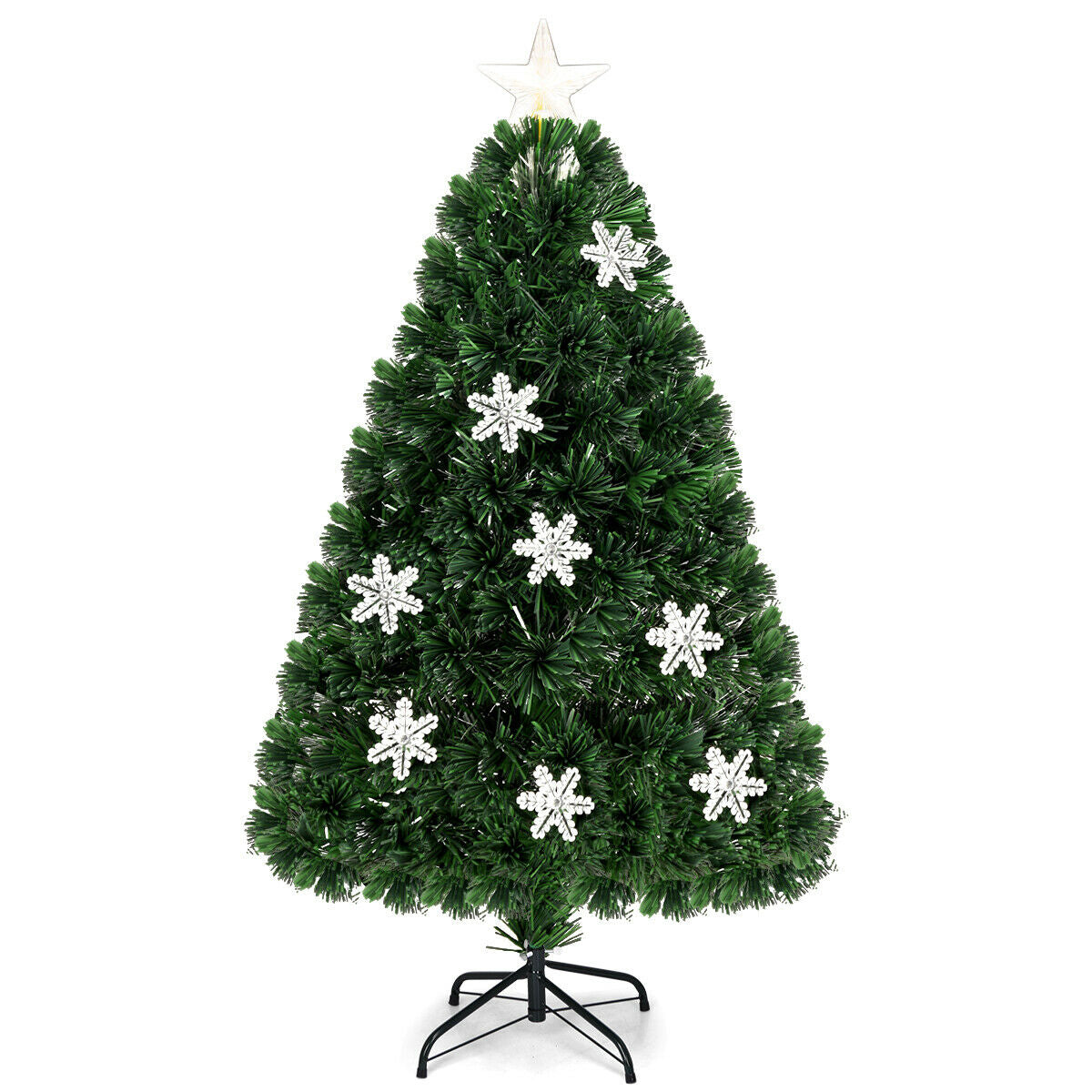 LED Optic Artificial Christmas Tree with Snowflakes