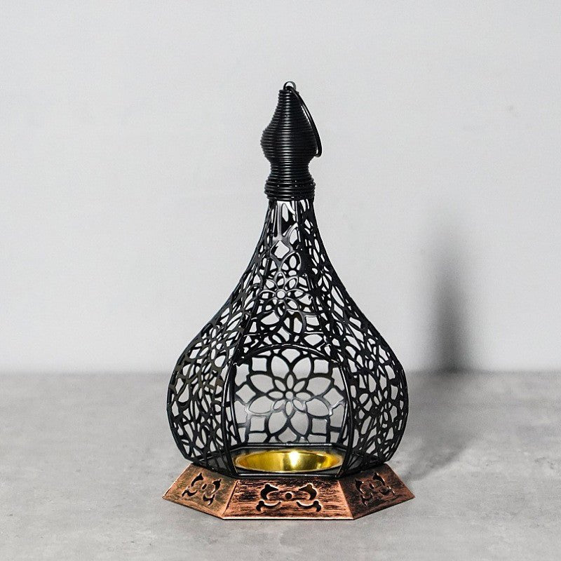 Ramadan Decoration Openwork Iron Candle Holder (MR072)