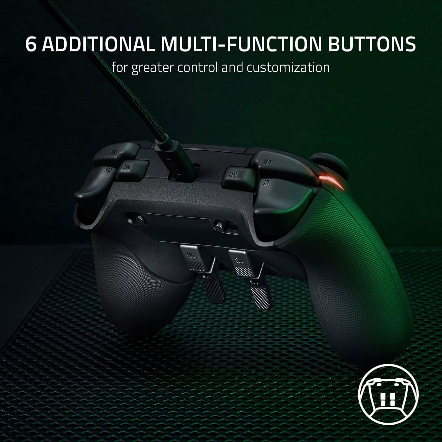 Manette de jeu filaire Razer Wolverine V2 Chroma Pro pour Xbox Series X|S, Xbox One, PC (reconditionnée)