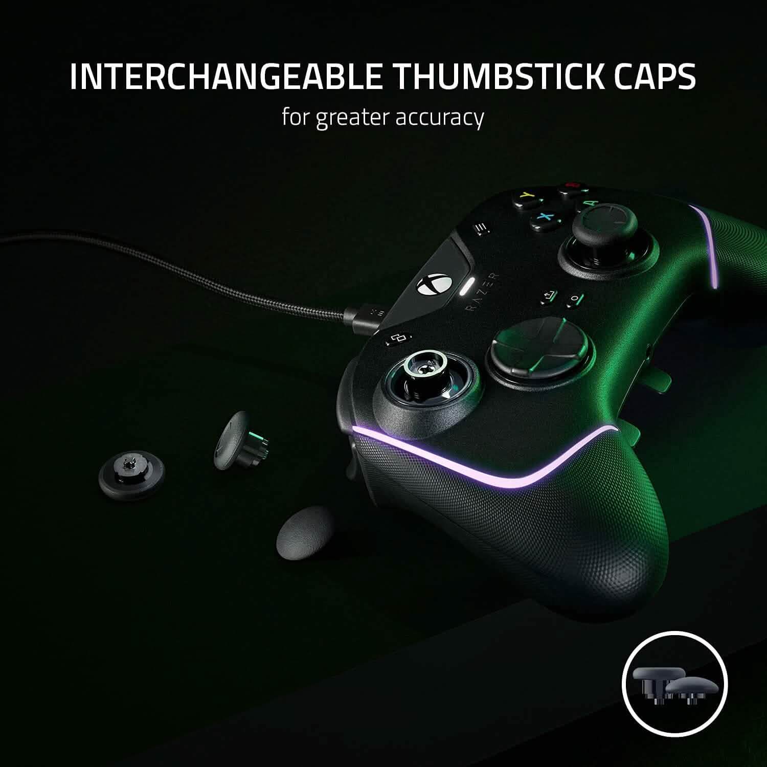 Manette de jeu filaire Razer Wolverine V2 Chroma Pro pour Xbox Series X|S, Xbox One, PC (reconditionnée)