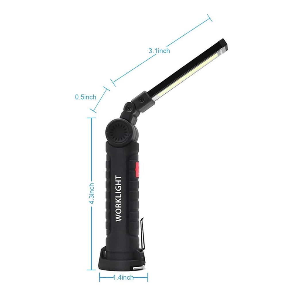 充電式 COB LED スリム ワーク 折りたたみライト